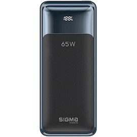 პორტატული დამტენი Sigma SI30A5QLX X-power, 30000mAh , Type-C, USB-А, Power Bank, Blue